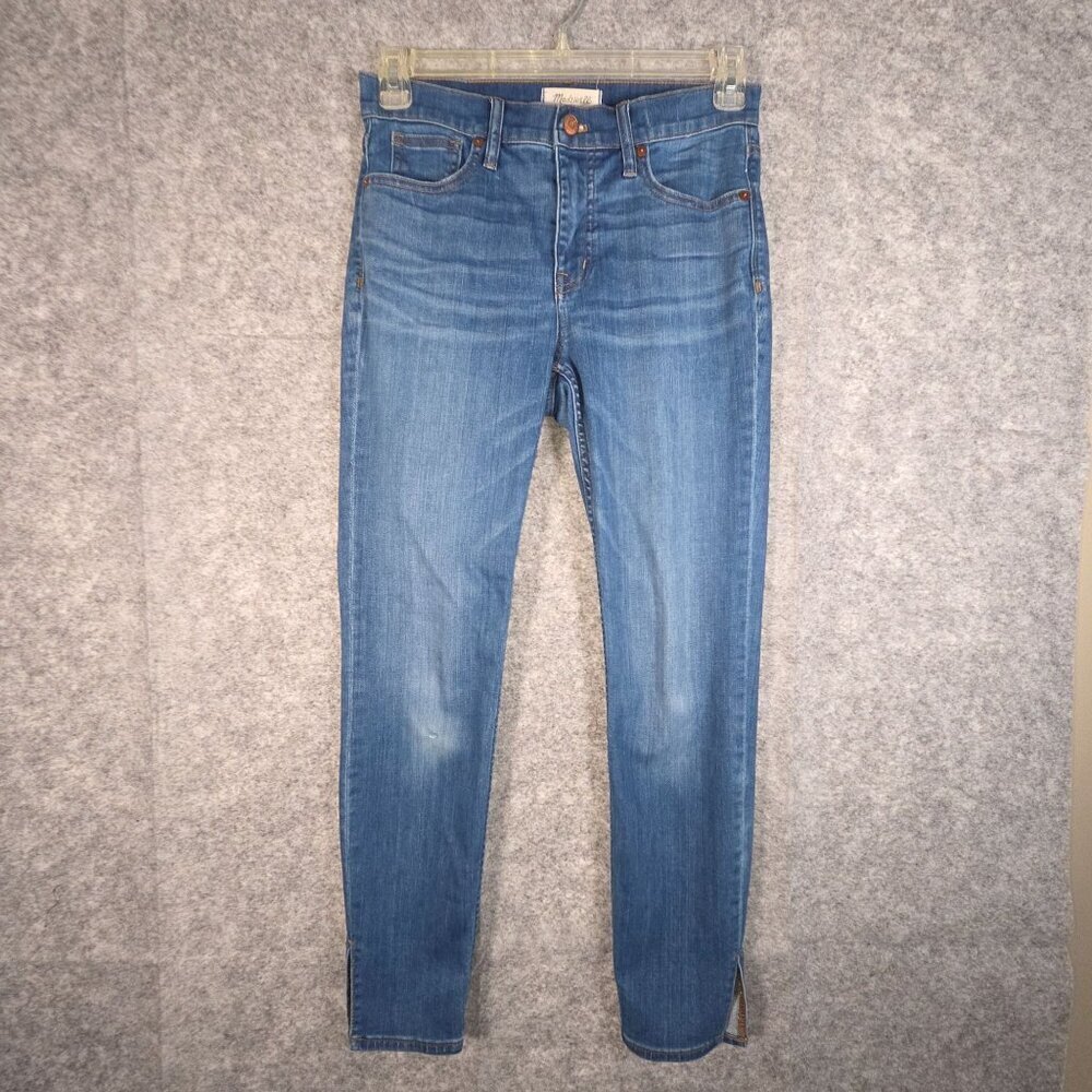 Madewell Women's 9" High-Rise Skinny Denim Jeans Blue Size 28 Classic